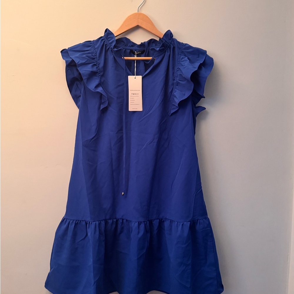 Amazon Women's Blue Midi Dress